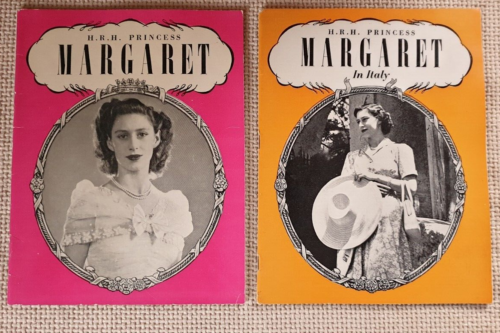 HRH PRINCESS MARGARET & IN ITALY , ROYAL SOUVENIR BOOKS PITKIN - Picture 1 of 8