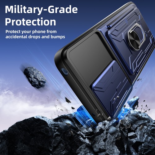 Funda tipo billetera a prueba de golpes con soporte + vidrio templado para Motorola Moto G Play 2024 - Imagen 41 de 83