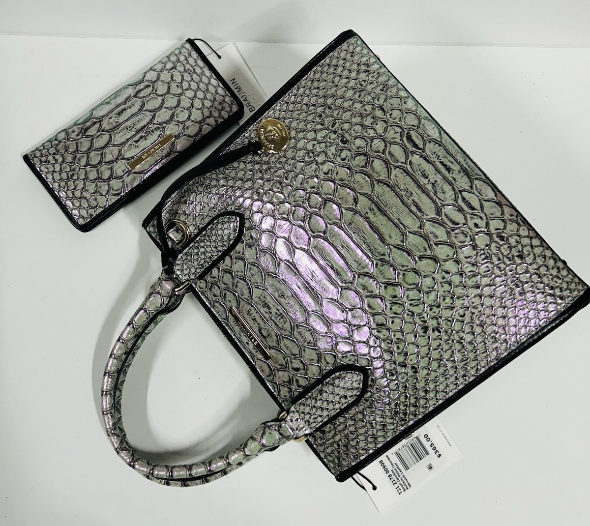BRAHMIN NWT MULBERRY POTION CIMORENE SATCHEL & ADY WALLET BRAHMIN NWT MULBERRY POTION CIMORENE SATCHEL & ADY WALLET