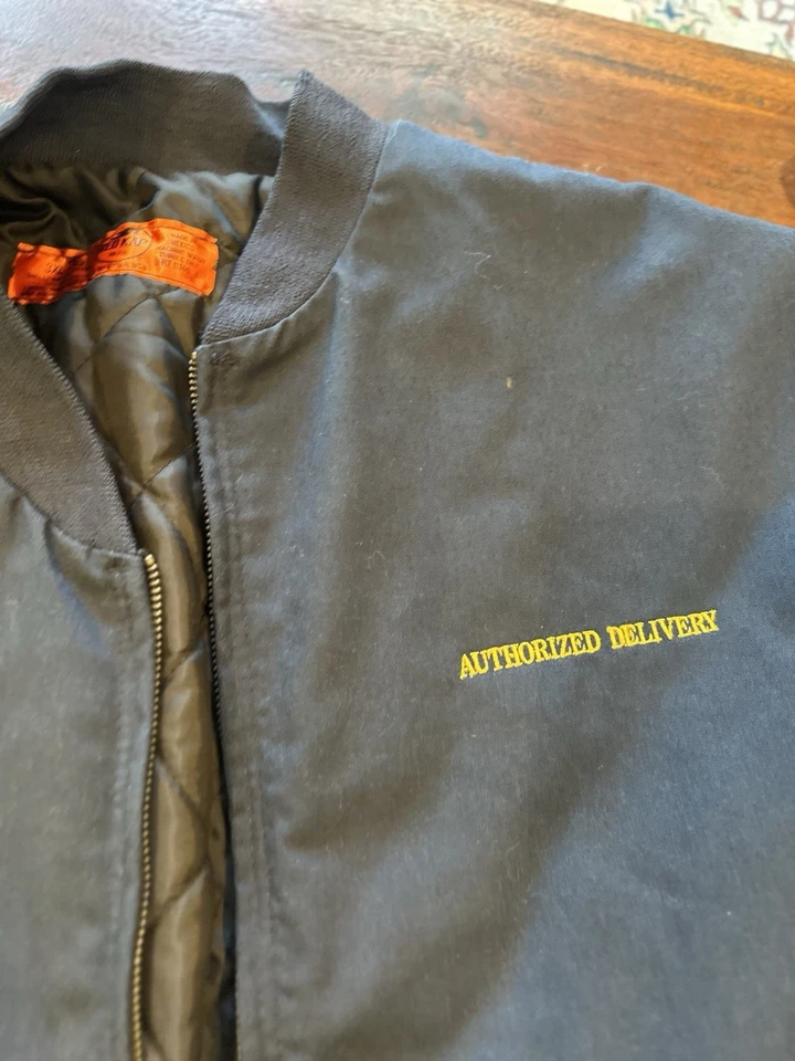 Authorized Delivery Jacket Solid Team Vintage Red Kap Work Uniform Coat 3xl - Image 2 of 4