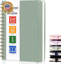 Spiral Notebook for Women, A5 Spiral Journal Notebooks, 160Pages Lined Hardcover