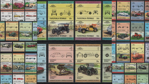 SET COMPLETI - AUTOMOBILI - LEADERS OF THE WORLD - 1984/1986  ST. VINCENT/TUVALU