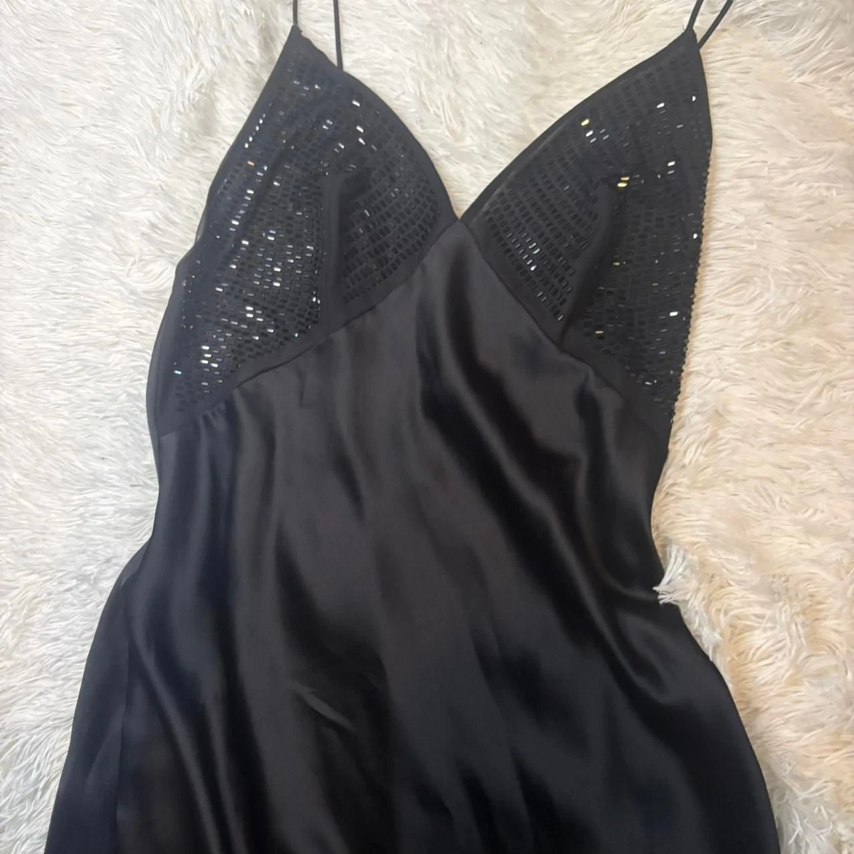 black satin wedding dress A-Line Satin Lace Illusion Bateau Long Sleeves Sweep Black Wedding Dress