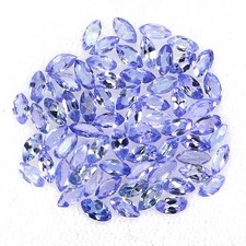 Marquise Natural Top Rich Violet Blue Tanzanite 68pcs 4.14ct 4x2mm Lot Gemstone