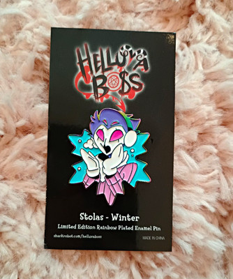 Helluva Boss Stolas Winter Rainbow Pin