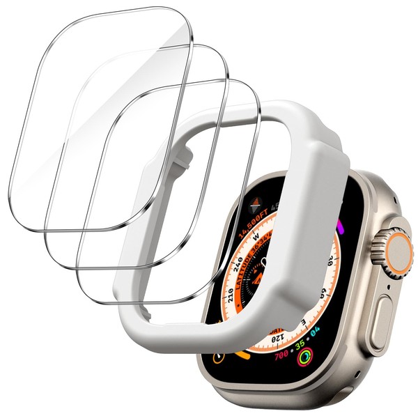 Apple Watch Ultra Schutzfolie 49Mm 3 StüCk JETech GehäRtetes Glas Anti-Kratz 9H-image