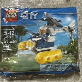 LEGO CITY Swamp Police Helicopter (30311) Officer Pilot Polybag New Retired Cop