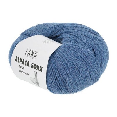 Wolle Kreativ! Lang Yarns - Alpaca Soxx 4-fach - Fb. 20 hellblau melange 100 g 