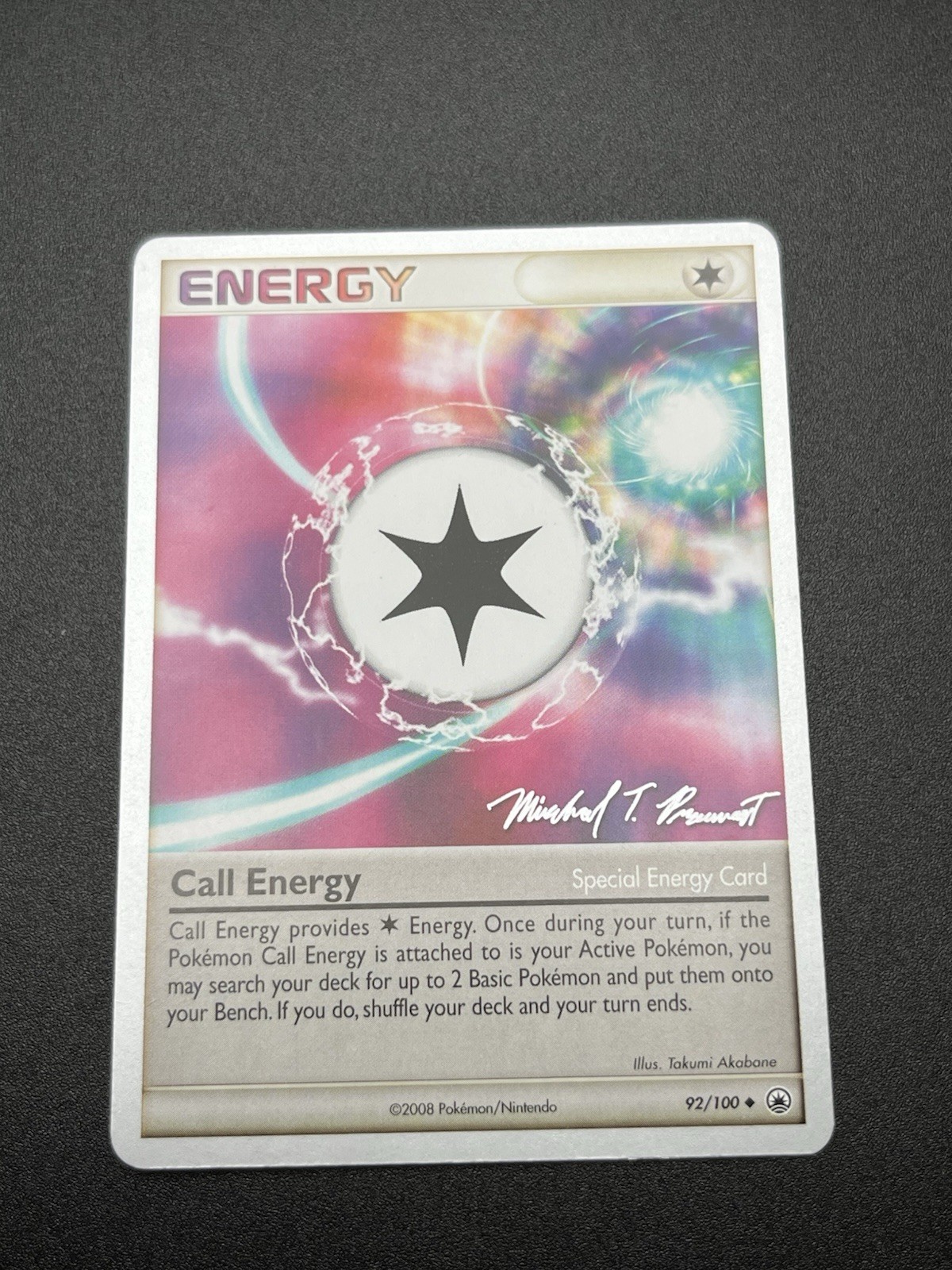 Pokemon TCG Call Energy Majestic Dawn WORLD CHAMPIONS 2010 92/100 LP