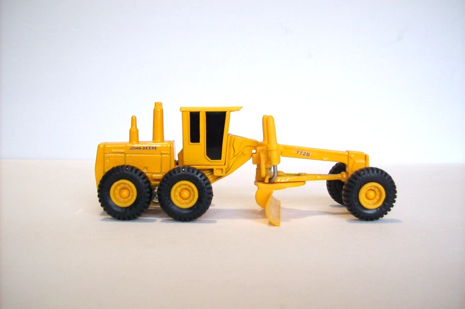 Niveladora de carretera industrial ERTL JOHN DEERE de colección, 1/64, casi nueva - ¡Como nueva, 1987! Foto 2 de 4