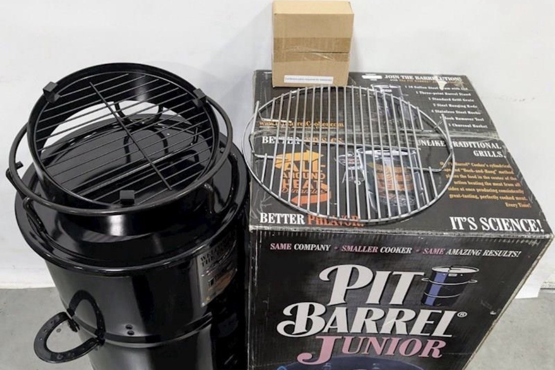 14 in. Pit Barrel Junior Charcoal Smoker Package Black