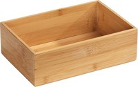 Wenko Bambus Ablage Organizer Box KüChe Bad Haushalt Aufbewahrung 1,8L Natur