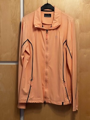 TCM Damen Gr 44 Sportjacke, Jacke neuwertig 2-Wege Reißverschluss lachs, apricot
