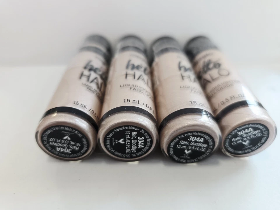 MegaGlo, Hello Halo Liquid Highlighter, 304A Halo, Goodbye, 0.5 fl oz. QTY:4 - Image 3 of 4