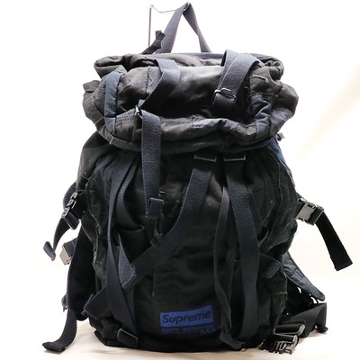 NO TARIFF Supreme BackPack Bag Black Canvas 4402654