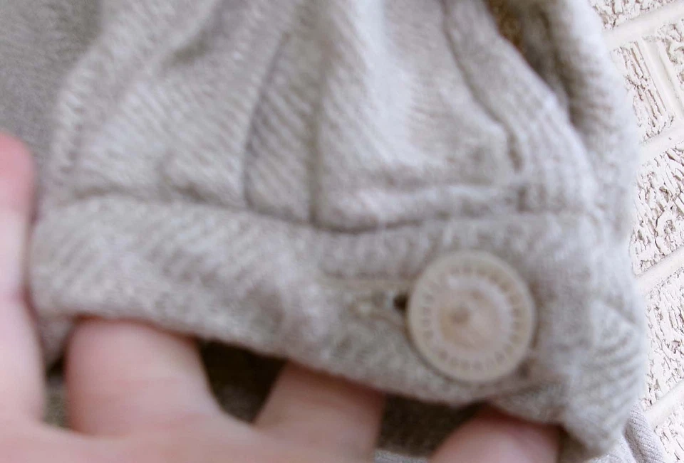 Camisa Larga Repro Colonial Hilo Botón Recreación Hilada en Casa Tweed Lino Medieval Foto 4 de 4