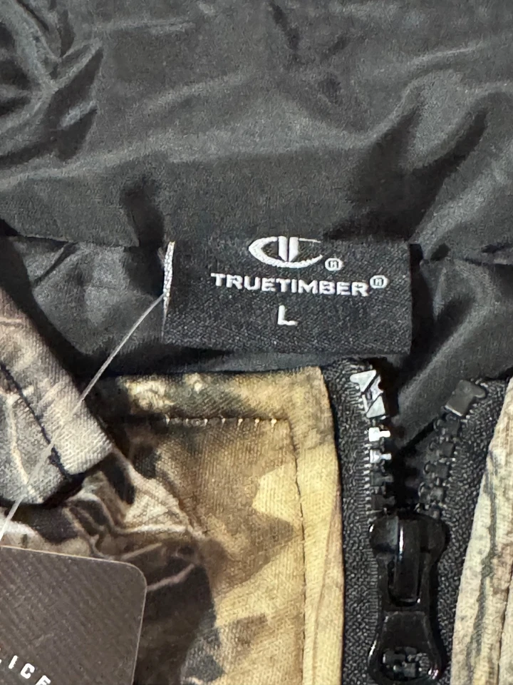 True Timber Puffy Insulated Vest Men’s Size Large Camo Pockets Full Zip - Image 3 of 3