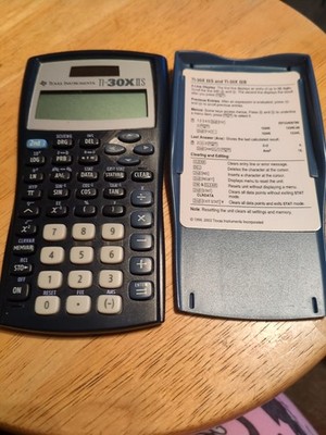 Texas Instruments TI-30X IIS Calculator Blue Solar Power 