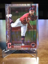 2025 Topps Series 1 Tanner Bibee #164 Tinsel Foil Exclusive Cleveland Guardians 