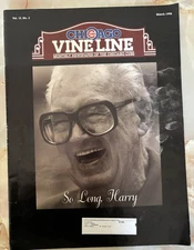 Chicago Cubs Vine Line Vol 13 No 3 Mar 1998 Harry Carey So Long Harry