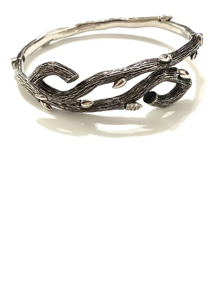 Brazalete Brazalete Stephen Dweck Diamantes Fortuna Esterlina 925 Rama Vid Firmado Foto 4 de 4