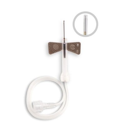 Ecoflo Safety Perfusionsbesteck 100 Stk Nadelschutz Luer Lock Präzisionsschliff