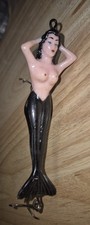 Rare - ​Vintage Stream-Eze Virgin Mermaid Fishing Lure - Black Tail - 1950s - IN