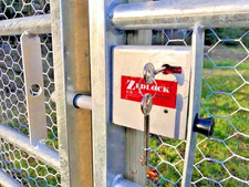 Gate lock Zedlock for metal gates equestrian farm fencing tools hunting