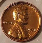 1958 Lincoln Wheat Cent Coin Proof Red