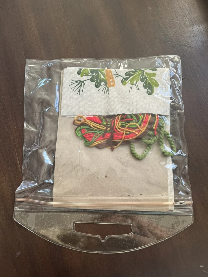 Kit de Funda de Almohada Pintura con Agujas Crewel Creativa de Colección 474A Cardinals Nuevo de Lote Antiguo Foto 2 de 4