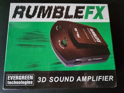 Extremely Rare Vintage RumbleFX 3D Sound Amplifier PC, Xbox, PS2.  Brand New 