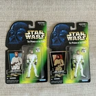 Power Of The Force PAIR Luke Skywalker In Stormtrooper Gear Green Card