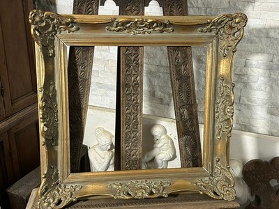 VINTAGE BAROCKRAHMEN RAHMEN BILDERRAHMEN 68x66x10cm FALZ 50x46,2cm