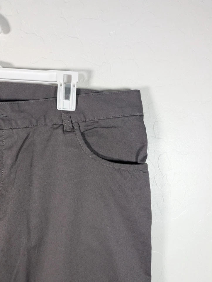 Calça Columbia Capri Feminina 16 Regular Cinza Chino Algodão Elástico Casual Exterior - Imagem 4 de 4