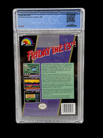 FRIDAY  THE 13TH NINTENDO NES 1989 SEALED GAME CGC GRADED 9.4 A+ SEAL