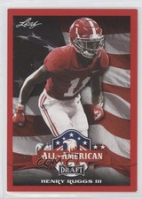 2020 Leaf Draft All-American Red Henry Ruggs III #65 0xu1