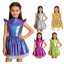 Girls Outfit Flying Sleeve Skirt Swing Costumes Party Dress Cosplay Masquerade