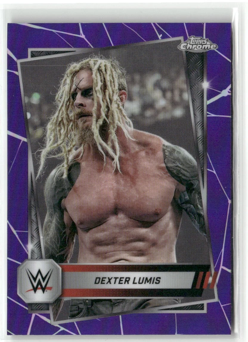 2025 Topps Chrome WWE #40 Dexter Lumis Purple Refractor