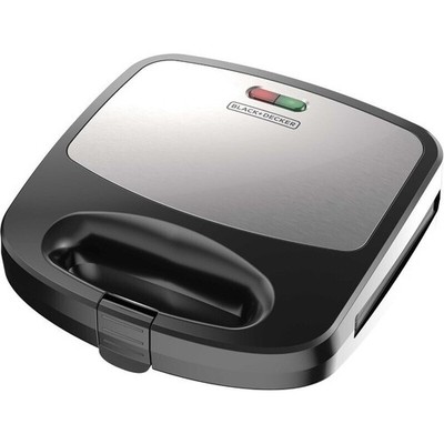 3-in-1 Waffle Iron Grill and Sandwich Press Non-Stick Removable Plates Compact