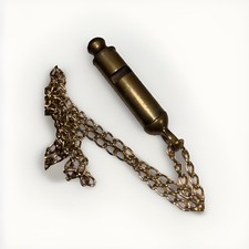 Vintage Brass Whistle , “ Captain Don Edward’s,” 2/18/85- France Inscription