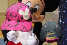 Disney Parks Mickey Mouse Hat Baseball Youth Size Strap Cap Black Pink Bling