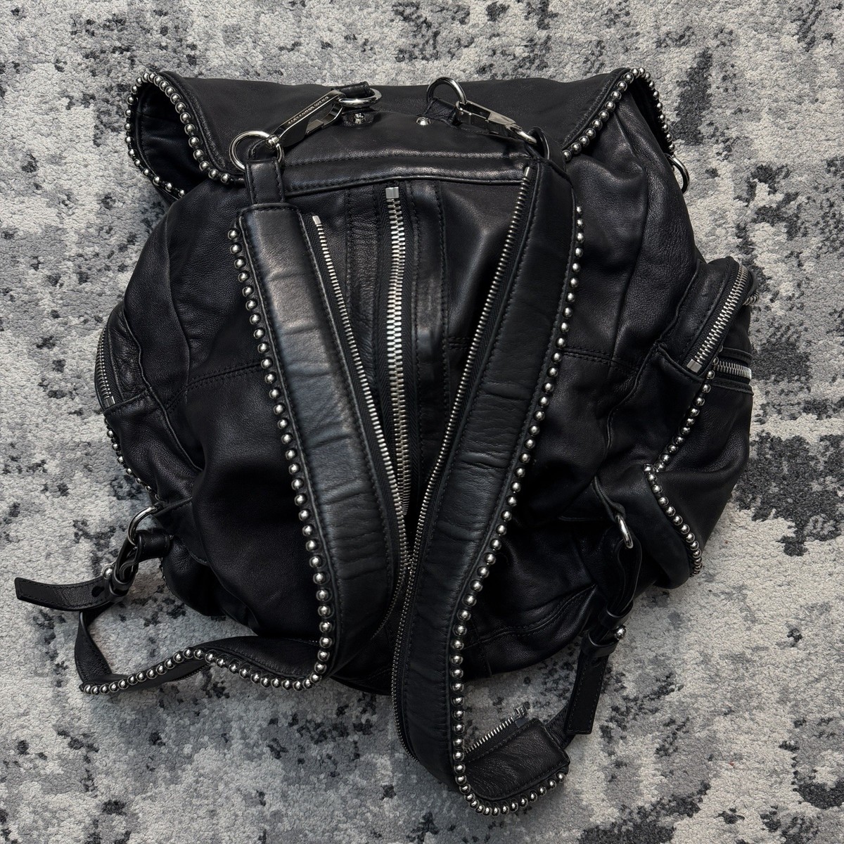 ⭐︎ALEXANDER WANG MARTI ⭐︎ブラックレザーバックパック Alexander Wang Leather Marti Backpack Bag | eBay