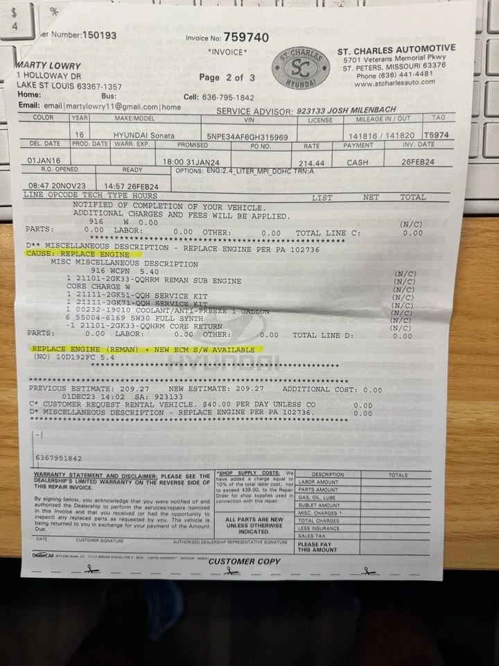 Used Glove Box fits: 2016 Hyundai Sonata  Grade A Foto 2 de 4