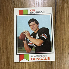 Topps 1973 Ken Anderson Cincinnati Bengals #34 Rookie Base Set Football Card. rookie card picture