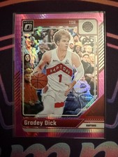 2024-25 Panini Donruss Optic - Gradey Dick #184 Pink Hyper Prizm Raptors