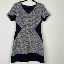 Banana Republic Color Block Fit Flare Mini Dress Women's Size 8