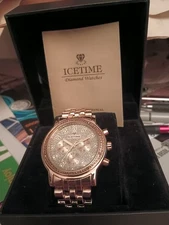 Icetime Men's Watch. Stainless steel case, 1 ATM Water resistant, Japan Move.