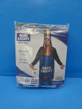 Men’s Bud Light Beer Bottle Party Costume Rasta Imposta One Size Fits Most