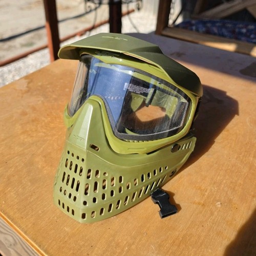 JT Paintball Olive Green Mask with Goggles Protective Face Shield for Paintball