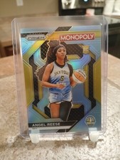 2024 WNBA Prizm Monopoly Angel Reese Light Blue #/199 Rookie RC (Color Match)